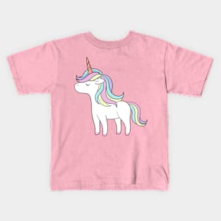 Girly Unicorn Kids T-Shirt